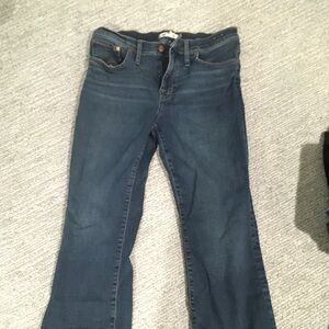 Madewell Dark Blue Flare Jeans